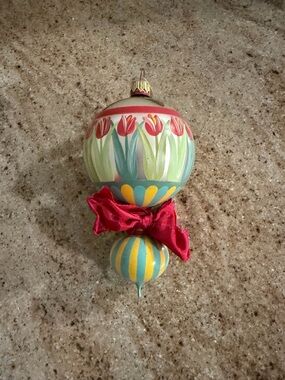 Tulip Mackenzie Childs Double Drop Ornament